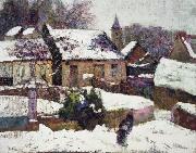 unknow artist Wet Snow Auvergne oil painting reproduction